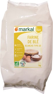 Markal Farine de blé blanche T65 bio 1kg - 1109